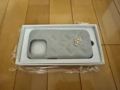 RANDA キルティングスマホケース グレー 15pro