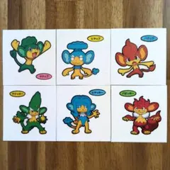 ポケモンパン　デコキャラシール　進化　ヤナップ　ヒヤップ　バオップ　ヤナッキー