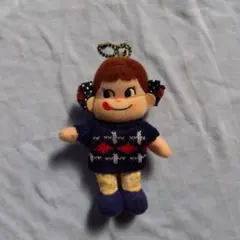 不二家 ペコちゃん ぬいぐるみ ストラップ