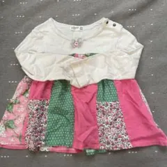 RAG MART パッチワーク 長袖カットソー 90cm