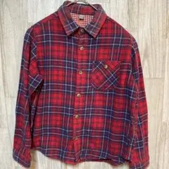 【130㎝】UNIQLO ユニクロ　チェック柄 長袖シャツ