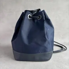 Max Mara 巾着型 リュック ショルダーバッグ ネイビー　マックスマーラのサムネイル