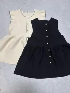 【美品】coca へプラムニットベスト Mサイズ 2点セット