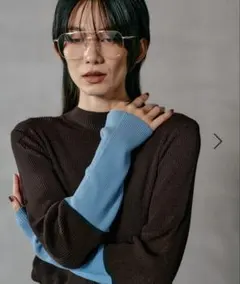 lepsim 12ゲージ袖配色プルオーバー2