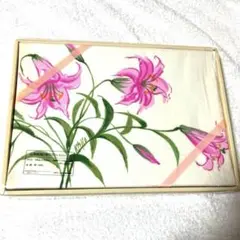 ユリの花柄 シーツ 140cm×240cm 綿100%