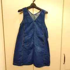 ユニクロ　GIRLS デニムジャンパースカート　150