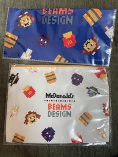 マクドナルド　ビームスコラボ　メガネ拭きとポーチ