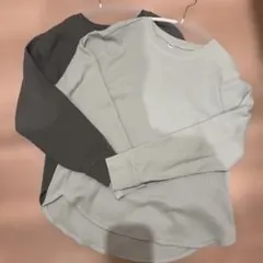 UNIQLO ワッフルT 長袖 Tシャツ 2色セット Ｍサイズ Ｌサイズ