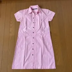 RALPH LAUREN SPORT ホワイト✖️ピンク　ギンガムチェック　ワンピ