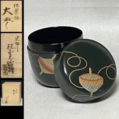 【茶道具】膳所焼 久田宗也 瓢箪蒔絵 食籠（じきろう）菓子器 茶道具】膳所焼 久田宗也 瓢箪蒔絵 食籠（じきろう）菓子器 - メルカリ