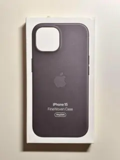 【新品】純正 iPhone 15 ファインウーブンケース・ブラック①