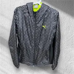 PUMA ストライプドット柄ウィンドブレーカー Lサイズ