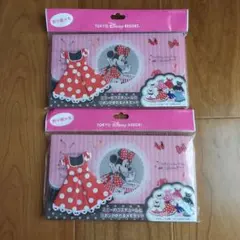 【新品・未使用】ディズニーリゾート 折り紙メモ ケース入り ミニー 2セット
