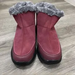 新品　レディース ムートンブーツ ボルドー ファー付き 【本日限定価格】