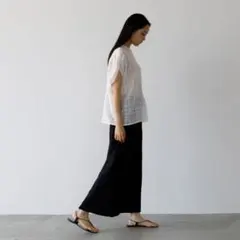 かぐれ　コットン　タックロングスカートのサムネイル
