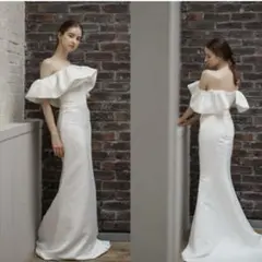 Dress production オフショルダー ソフトマーメイドドレスW268