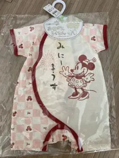 ミニーマウス　半袖ロンパース　70cm