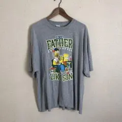 GILDAN シンプソン Tシャツ 2XL グレー　バレンシアガ 90年代