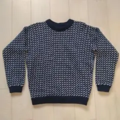 エルエルビーン バーズアイセーター レディースL ネイビーのサムネイル
