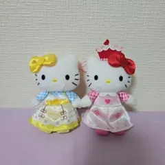 サンリオ ハローキティ ハローミミィ 双子 ぬいぐるみ マスコット ストラップのサムネイル