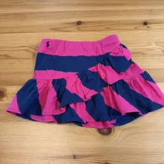 Ralph Lauren フリルスカート 110cm ネイビー/ピンク