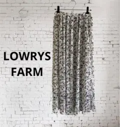 LOWRYS FARM ローリーズファーム　花柄　プリーツスカート　ウエストゴム