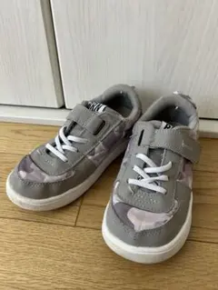 イフミーブランシェスコラボスニーカー20cm ★グレー迷彩柄★男の子靴★