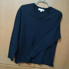 UNIQLO イネス Vネック コットン カシミヤ Sサイズ 濃紺