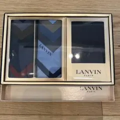 ランバン   メンズ  ハンカチ  2枚  靴下　3点セット