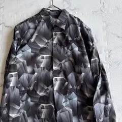 ✨美品✨ ランバンオンブルー　　 長袖シャツ 総柄L q271
