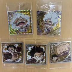 ワンピース ギアデザイン ステッカー 5枚セット