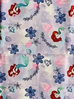 ディズニー リトルマーメイド コットン生地 90cm x 110cm
