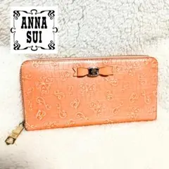 ANNA SUI 長財布 ピンク - メルカリ