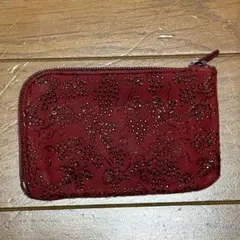 印傳屋 えんじ 赤色 レッド コインケース