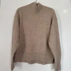 UNIQLO ハイネック 長袖 ニット セーター ベージュ