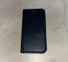 ネイビー 手帳型 iPhone12mini用ケース