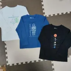 ユニクロ 長袖UT 3枚 120cm スミソニアン博物館