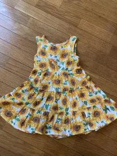ワンピース ひまわり サイズ95