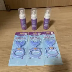 ゆらしー歯ブラシ 3本セット + 泡タイプ歯磨き 3本セット