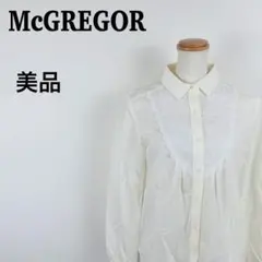 【美品】McGREGOR レース切替 ブラウス シャツ 9 アイボリーのサムネイル