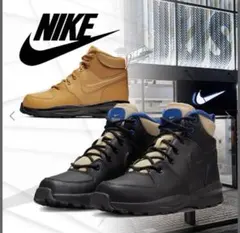 NIKE マノア キッズブーツ 黒/青 19㎝
