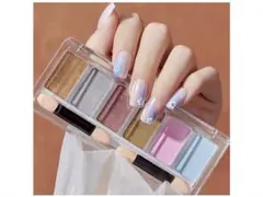 ネイルパウダーセット 6色 ミラーパウダー パレット ネイルパウダー 固形