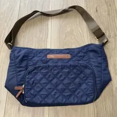 Hallmark ホールマークベアーキルティングショルダーバッグ＊紺ネイビー