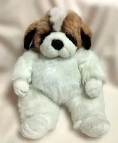 オリエンタルトーイ　セントバーナード子犬　ぬいぐるみ　当時もの　日本製 オリエンタルトーイ セントバーナード ぬいぐるみ 2コセット 中古品