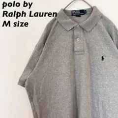 90s ポロバイラルフローレン　半袖ポロシャツ　ラガー　無地　ポニーロゴ　M