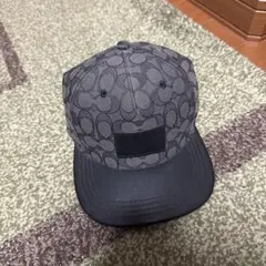 美品】【ほぼ未使用】coach ベースボールキャップ ベージュ ロゴ