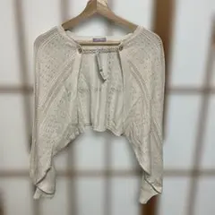 axes femme POETIQUE チェーン付ニットボレロ　新品タグ付