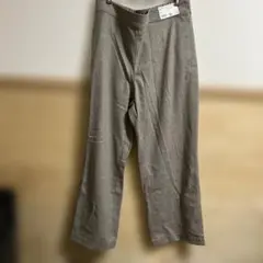 3XL ベージュ ブラッシュドジャージーパンツ　丈長め