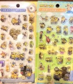 ミニオン 3Dステッカー 2シートセットのサムネイル