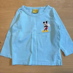 ミッキーマウス 長袖カットソー 水色